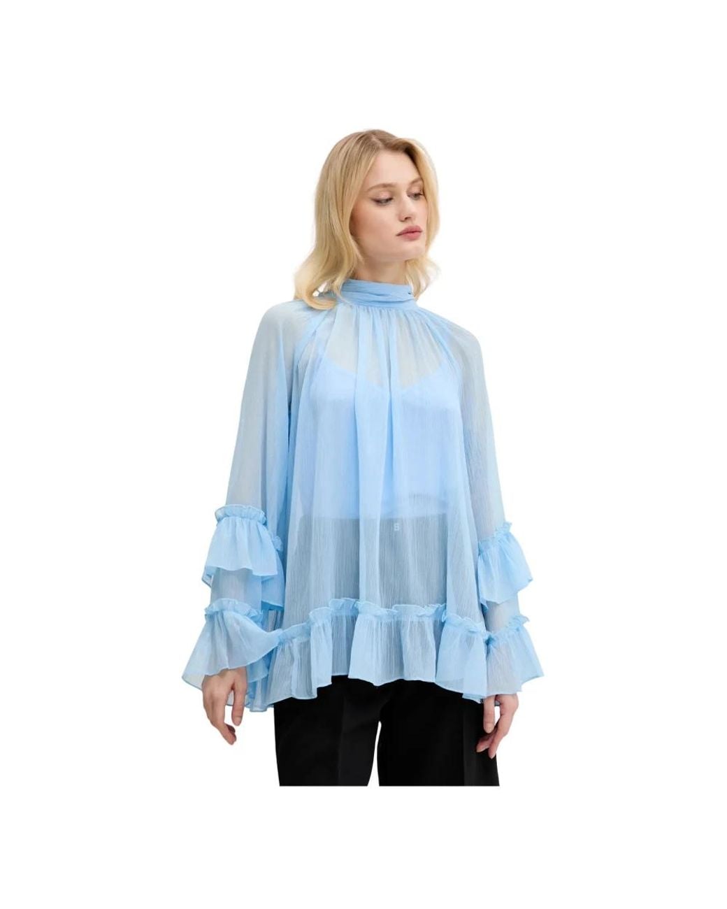Blouses Never Fully Dressed de color Blue