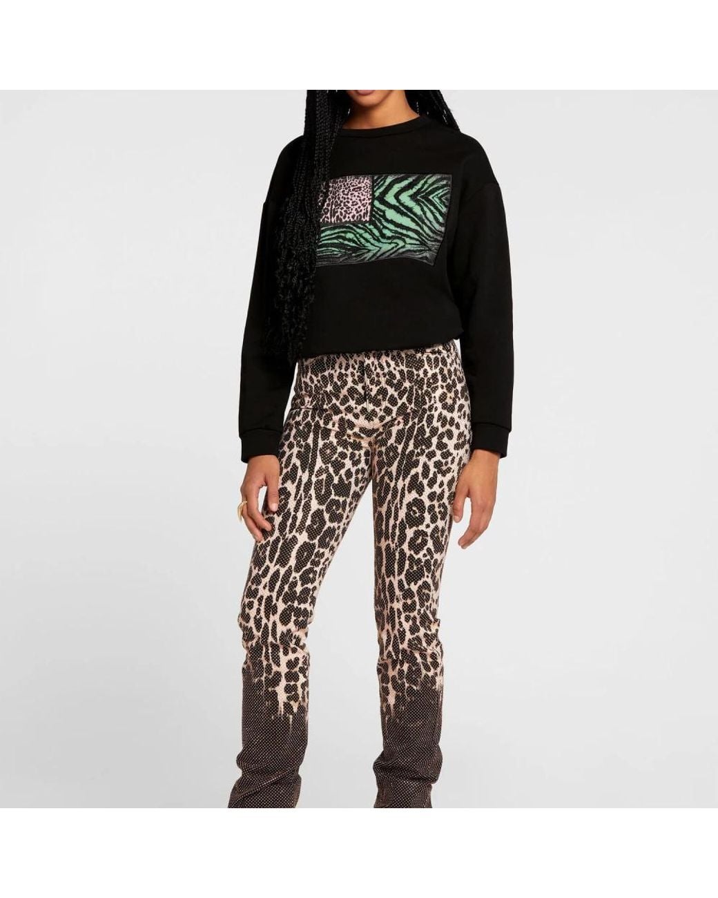 Roberto Cavalli Black Sweatshirts