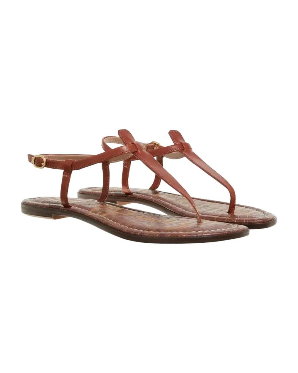 Sam Edelman Schoenen ,Bruin ,Leer Gigi Thong Sandaal in het Brown
