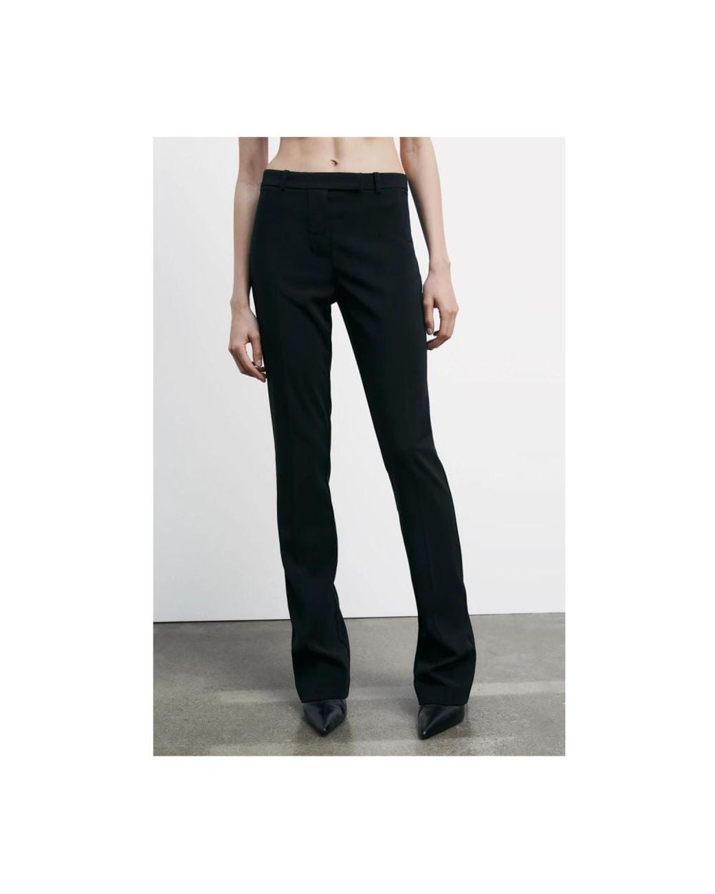 Patrizia Pepe Black Wide Trousers