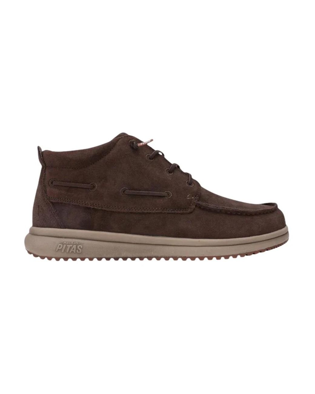 WALK IN PITAS Brown Lace-Up Boots for men