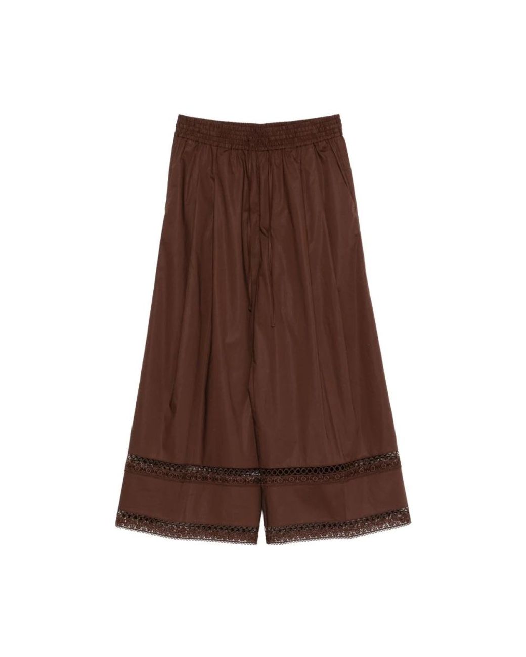 Twinset Brown Wide Trousers