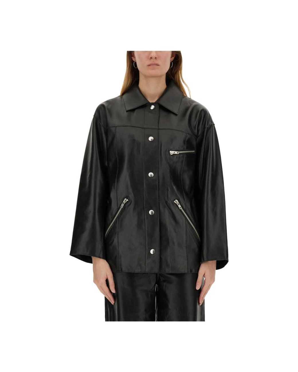 Stand Studio Black Leather Jackets
