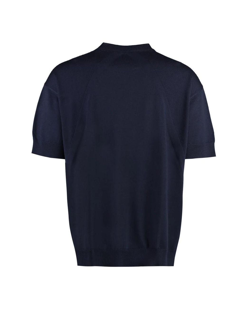 Jil Sander Blue Round-Neck Knitwear for men