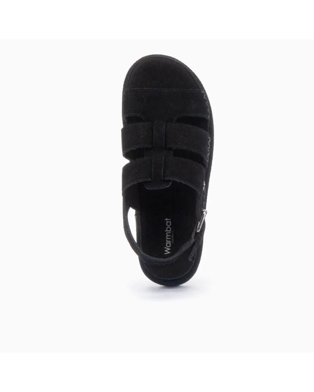 Flat Sandals Warmbat de color Black