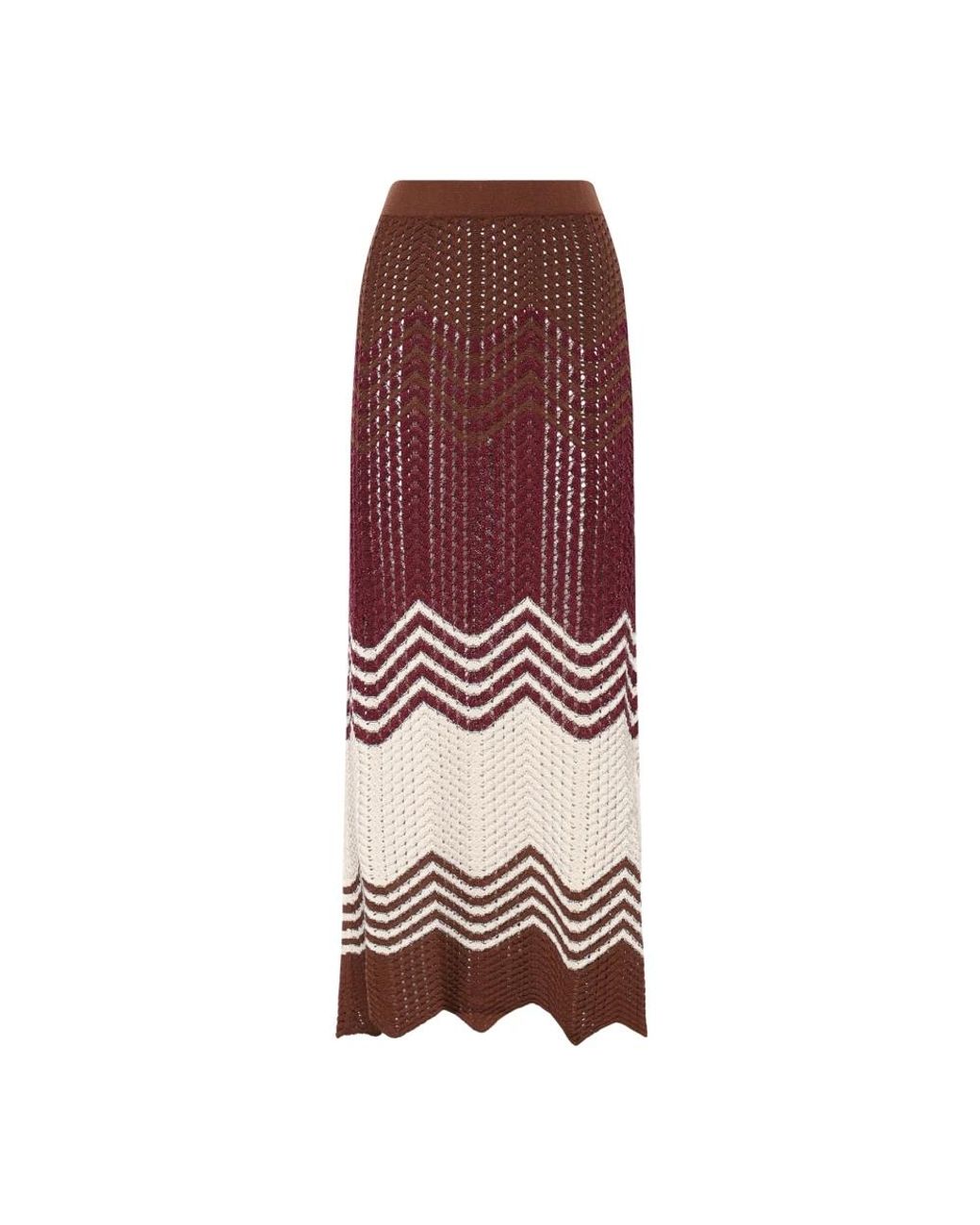 Maxi Skirts Akep en coloris Red