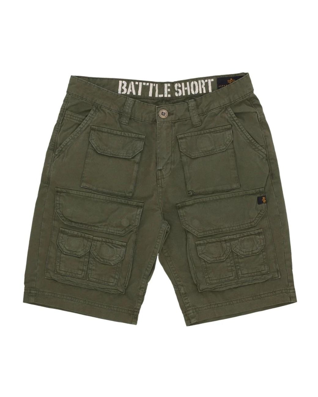 Alpha Industries Green Casual Shorts for men
