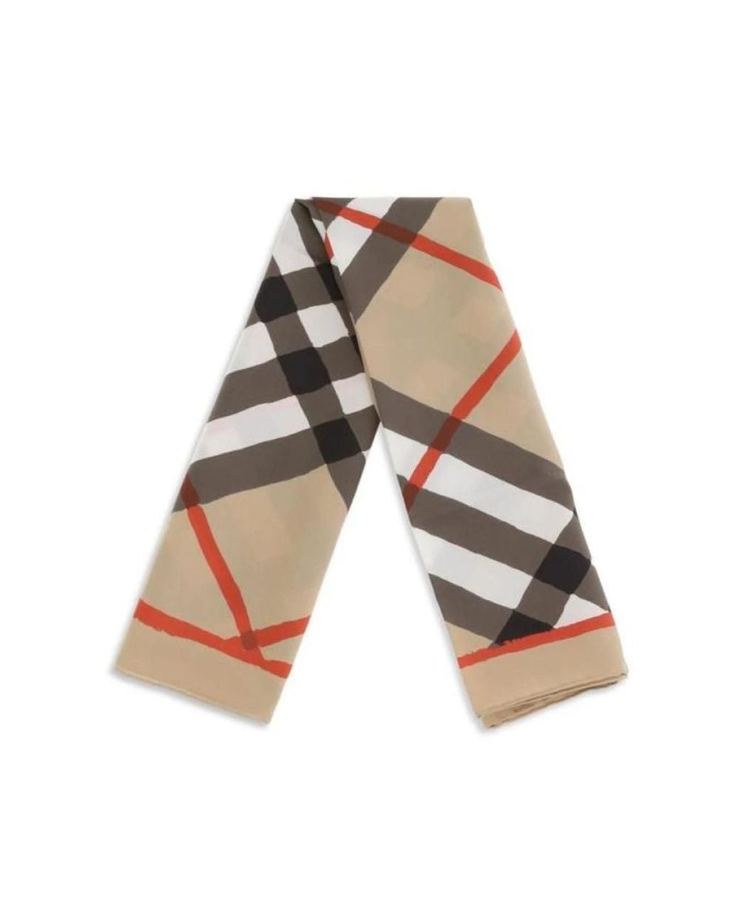 Burberry Brown Silk Scarves