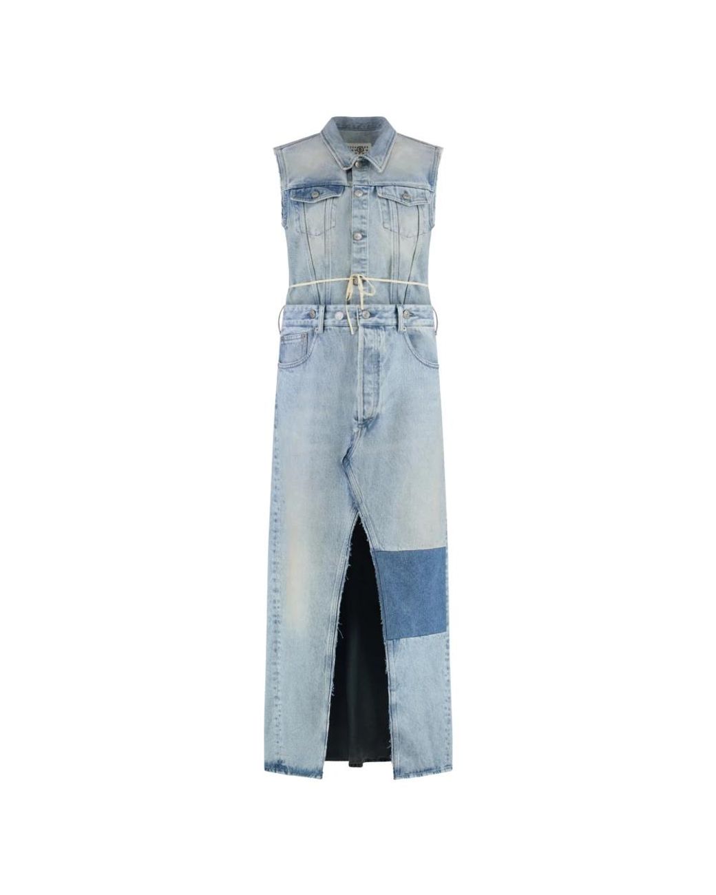MM6 by Maison Margiela Blue Maxi Dresses