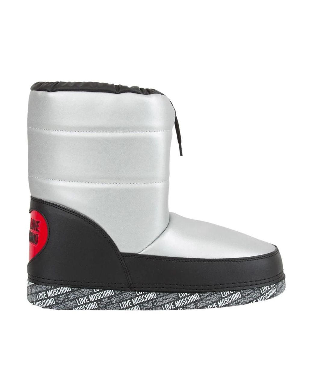 Love Moschino Gray Winter Boots