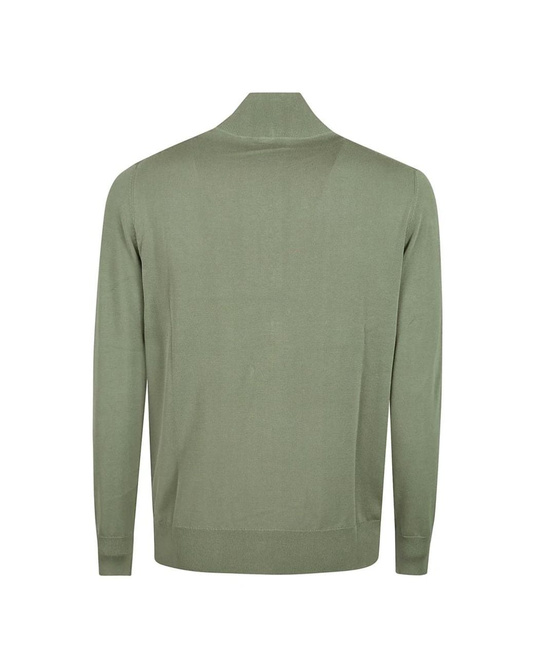 Ballantyne Truien & Vesten ,Groen ,Katoen Cardigan Met Rits in het Green voor heren