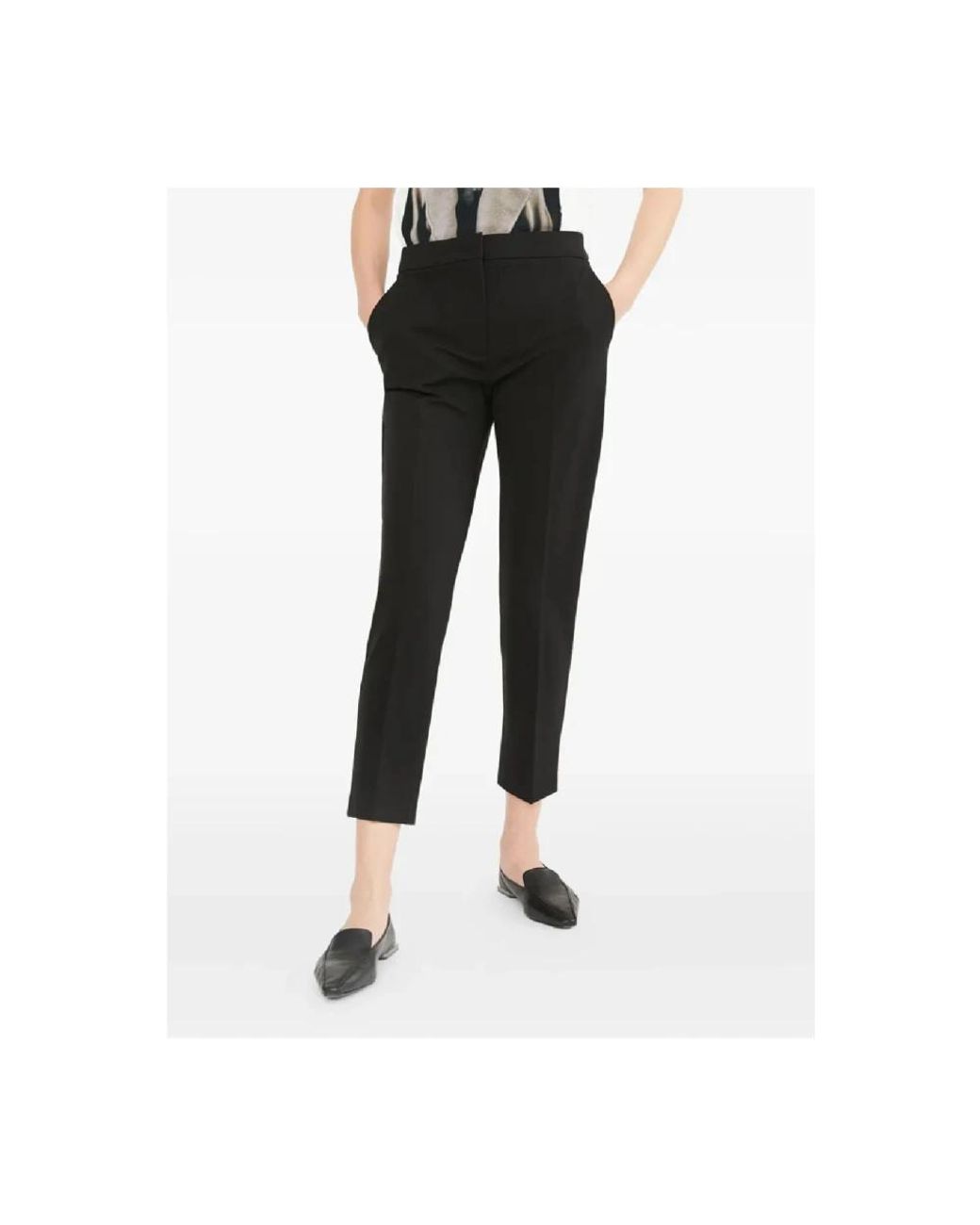Max Mara Black Cropped Trousers