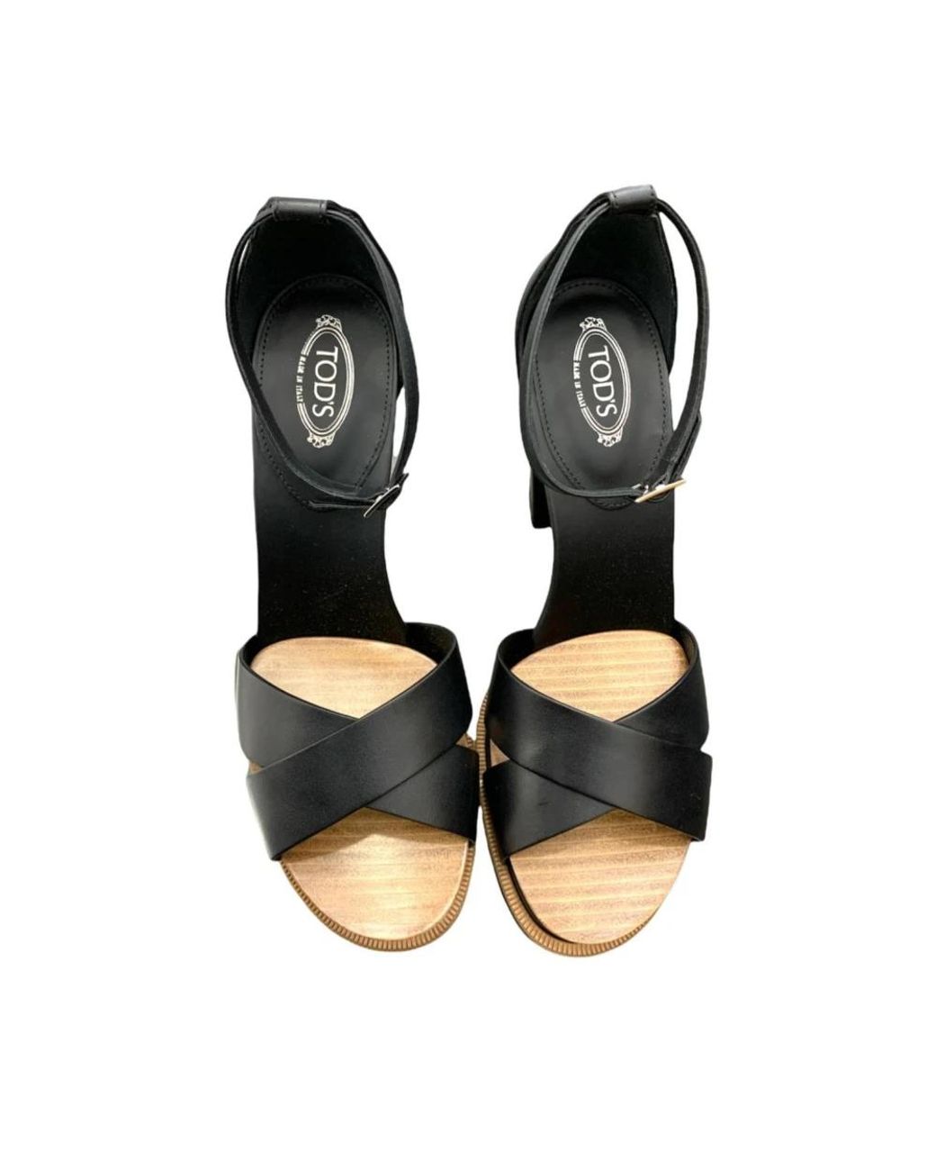 Tod's Black Sandalo