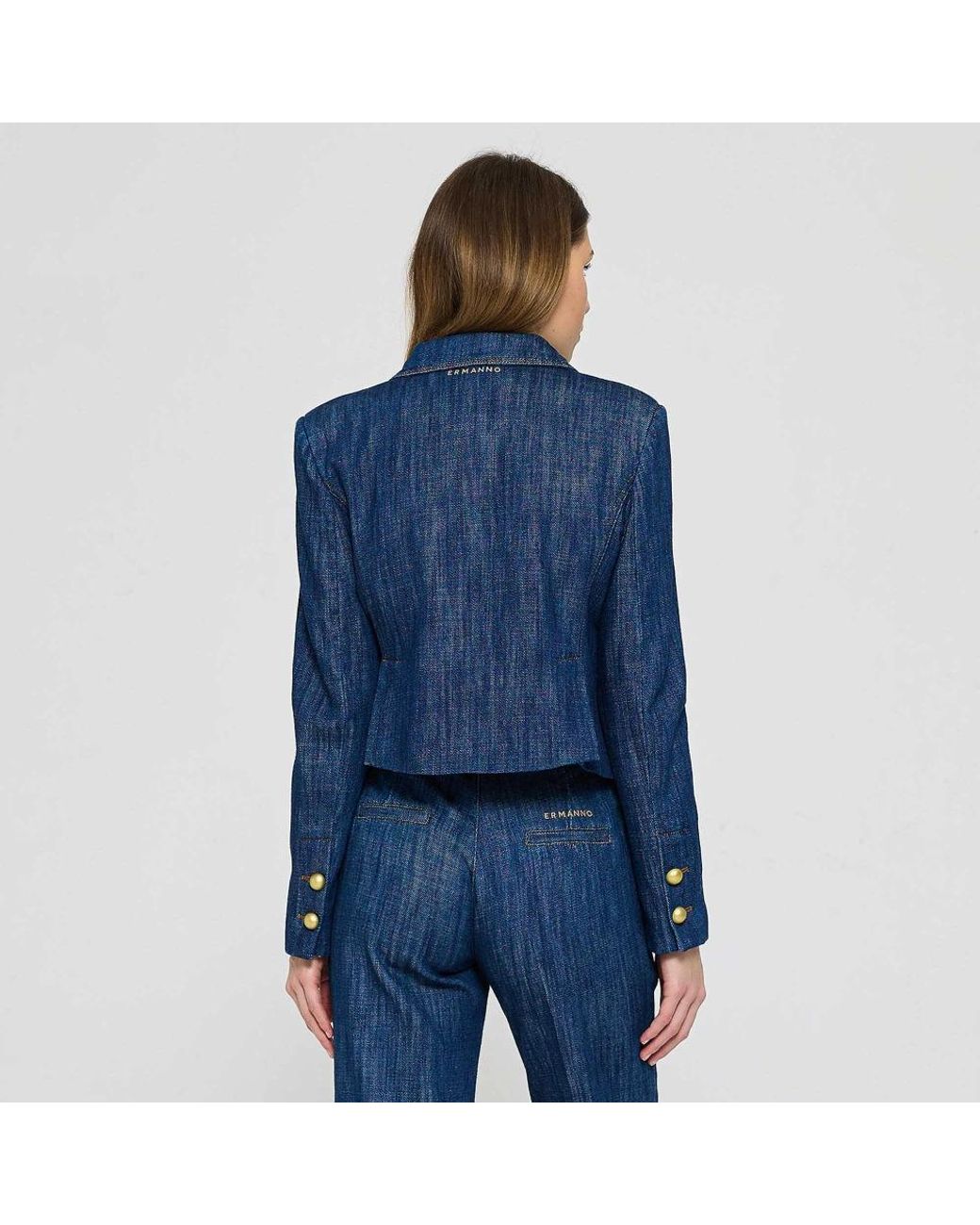 Ermanno Scervino Blue Denim Jackets