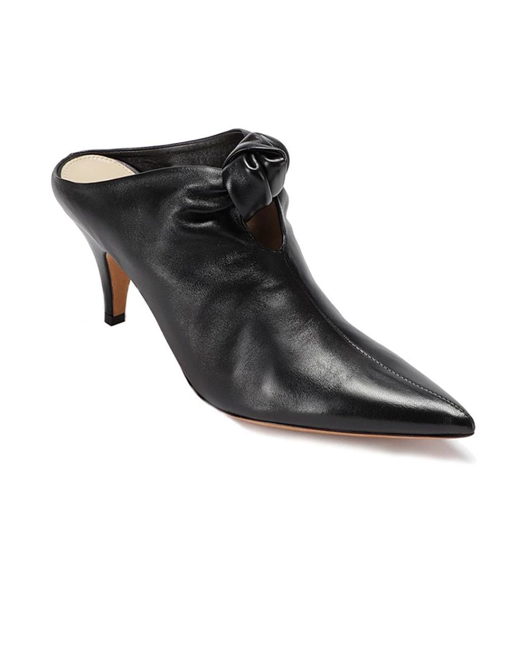 Khaite Black Heeled Mules