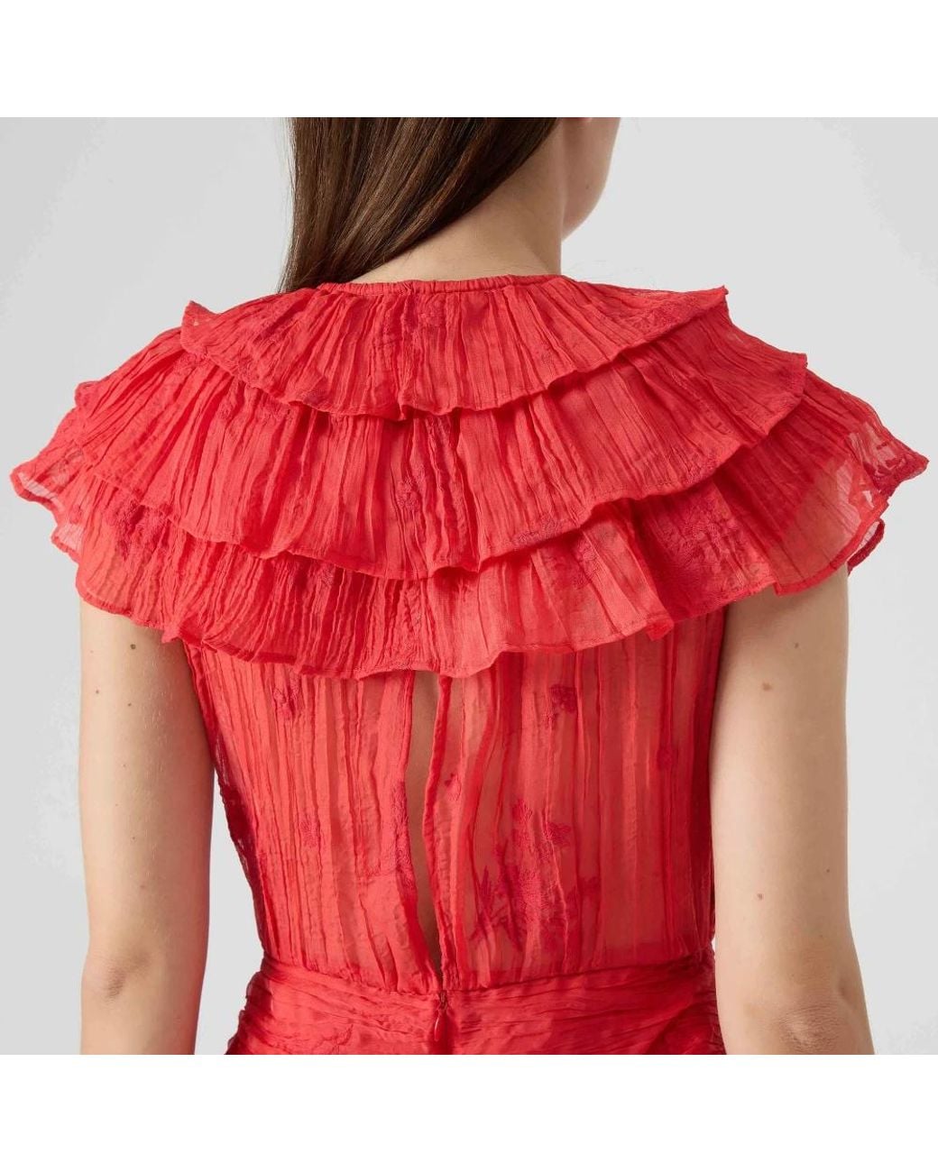 Sabina Musayev Red Midi Dresses