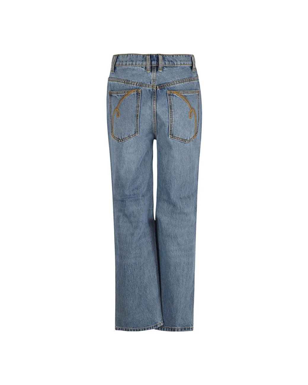 Tory Burch Blue Straight Fit Jeans