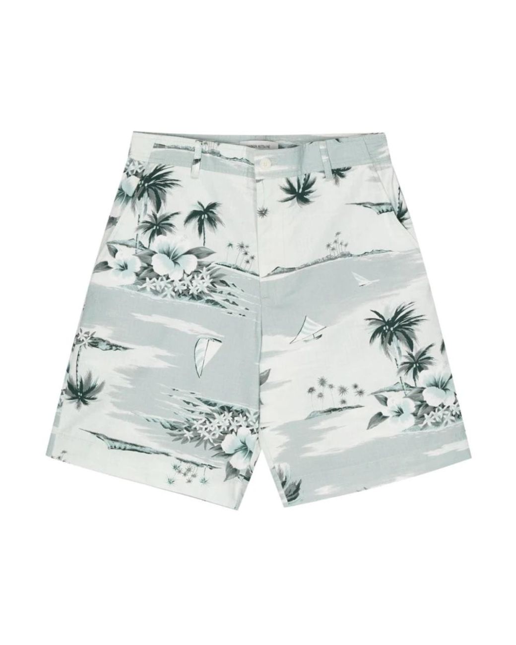 Maison Kitsuné Blue Casual Shorts for men