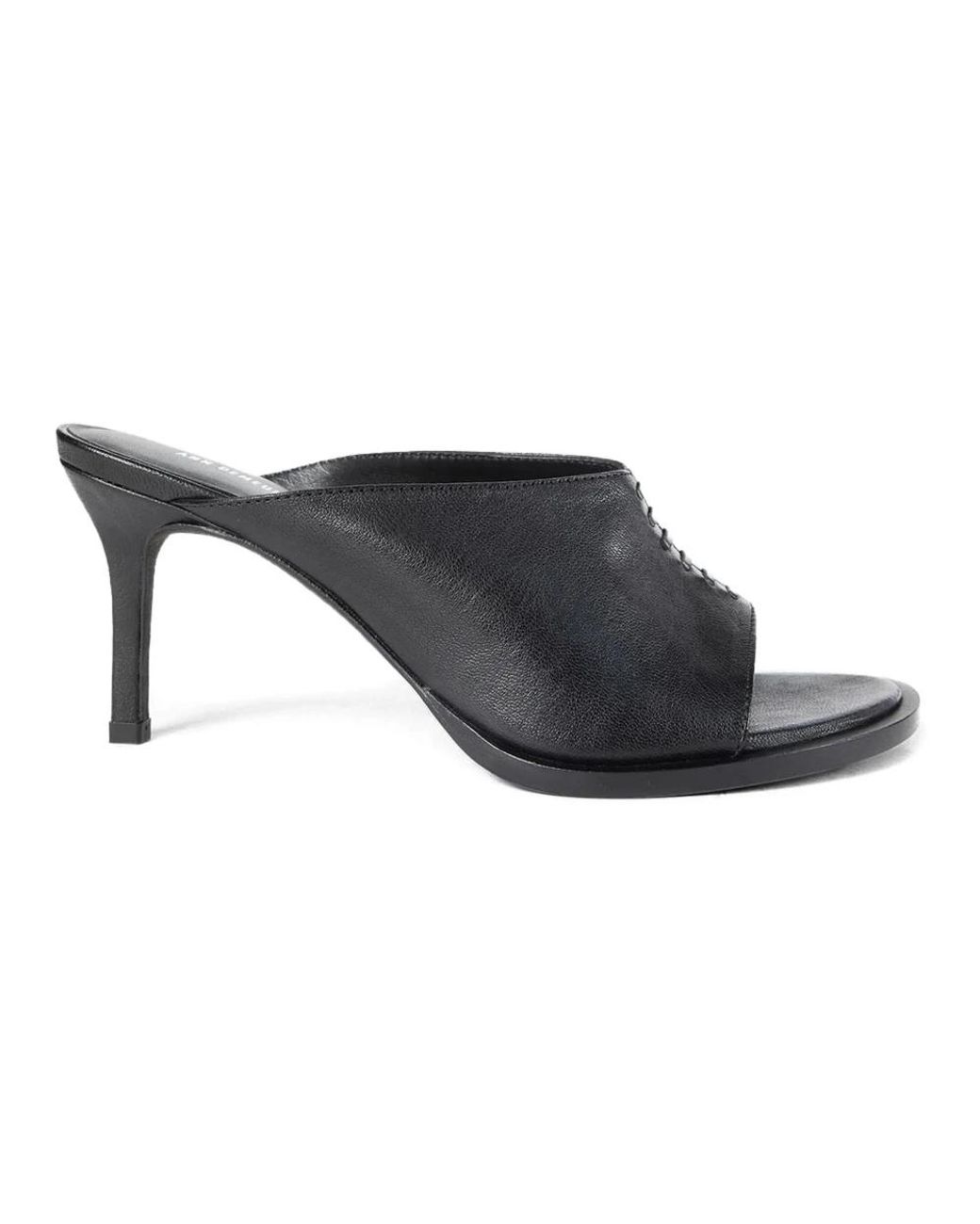 Ann Demeulemeester Black Heeled Mules