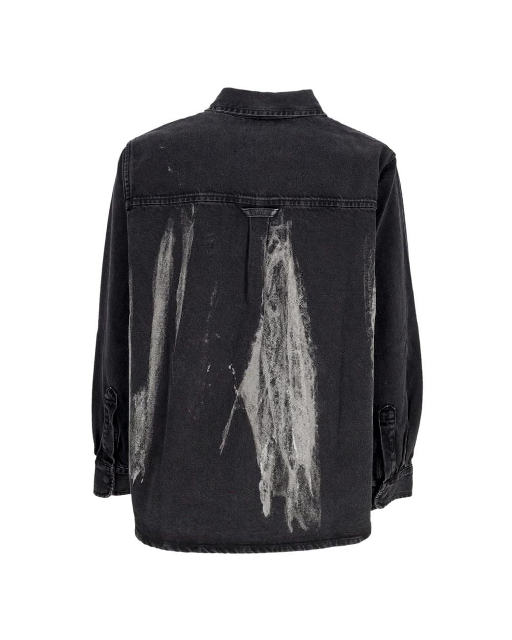 Arte' Black Denim Shirts for men