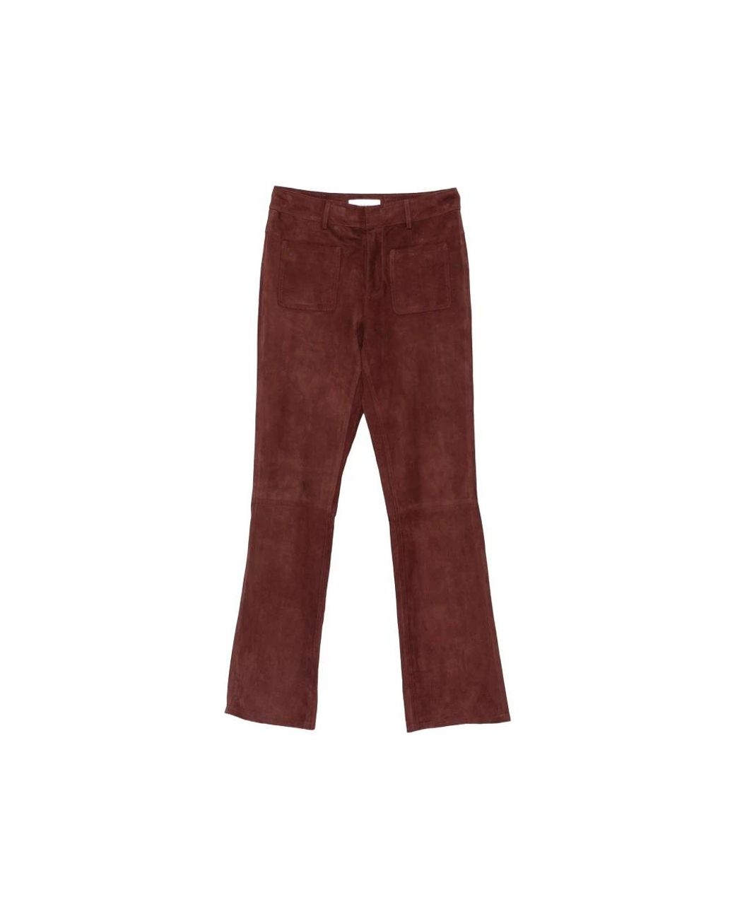 Ba&sh Red Mossi Wildlederbuxe
