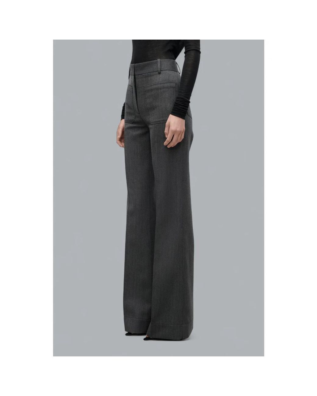 Victoria Beckham Black Wide Trousers