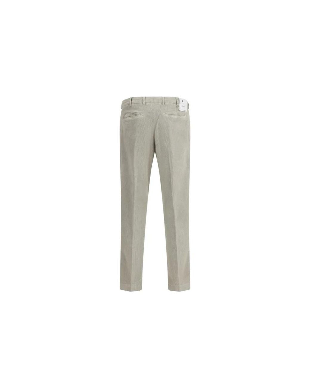 PT Torino Gray Slim-Fit Trousers for men