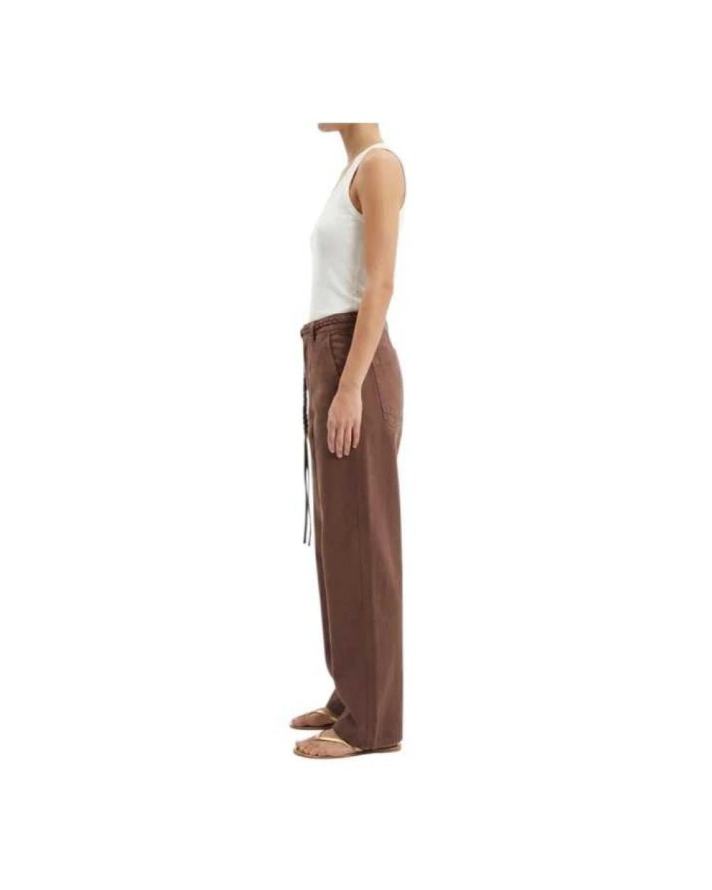 Mason's Brown Wide Trousers