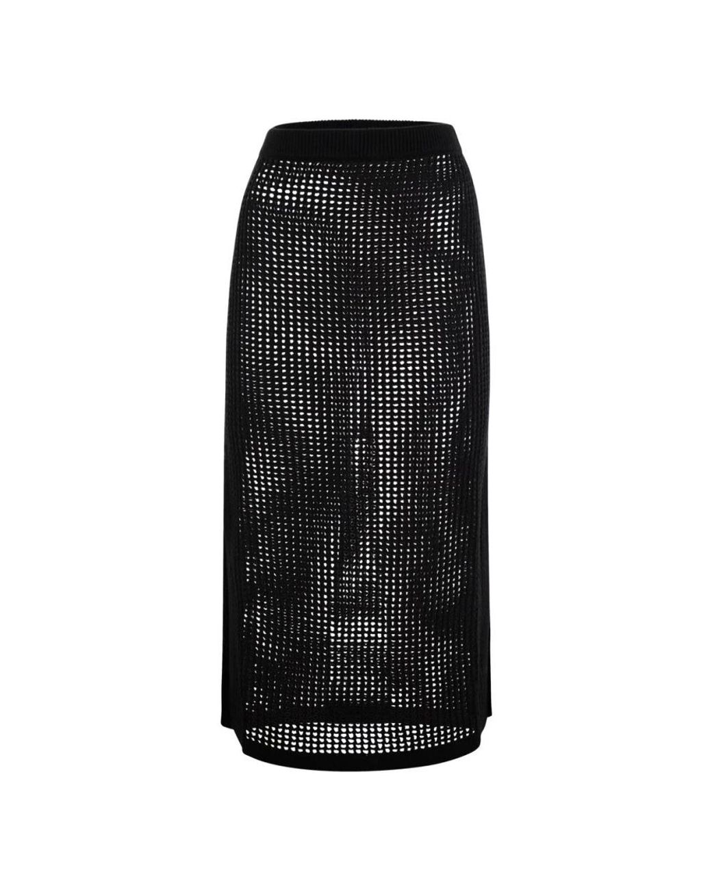 Midi Skirts Mc2 Saint Barth de color Black