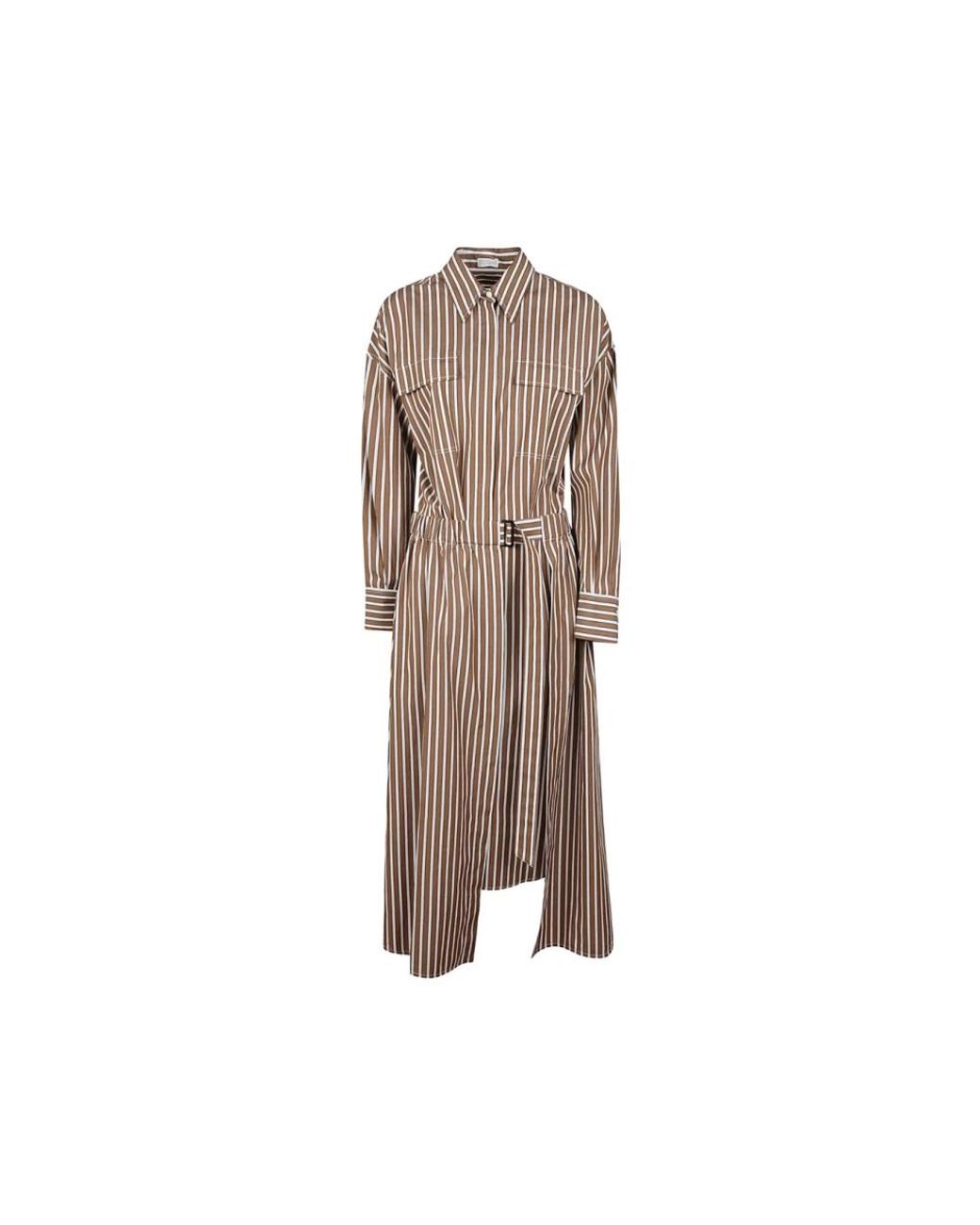 Brunello Cucinelli Brown Shirt Dresses