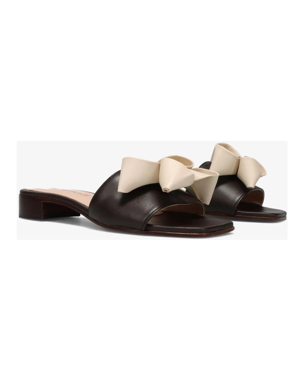 Sangiorgio Brown Heeled Mules