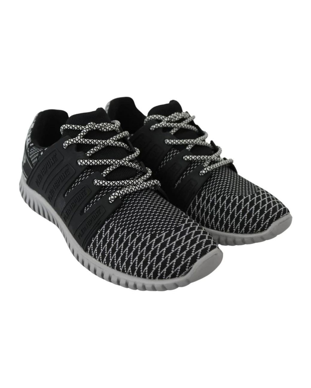 Philipp Plein Schwarze runner mason sneakers in Black für Herren