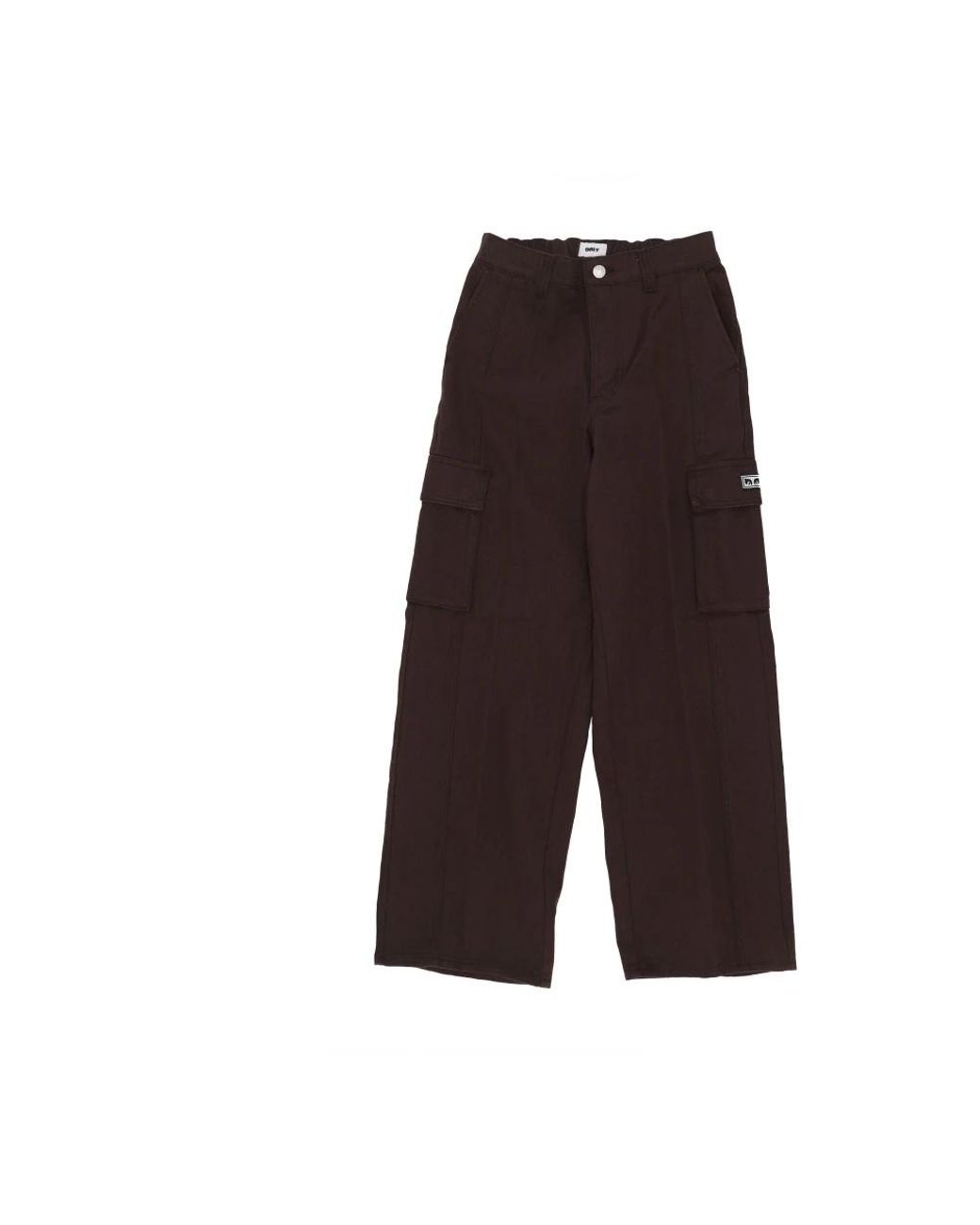 Obey Straight Trousers in het Brown