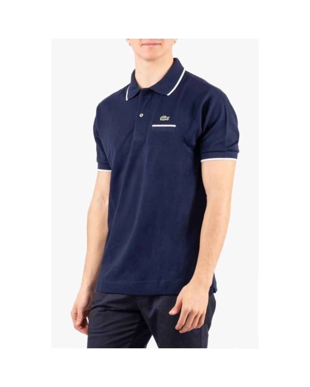 Lacoste Klassisches L.12.12 Poloshirt Mit Tasche in Blue für Herren