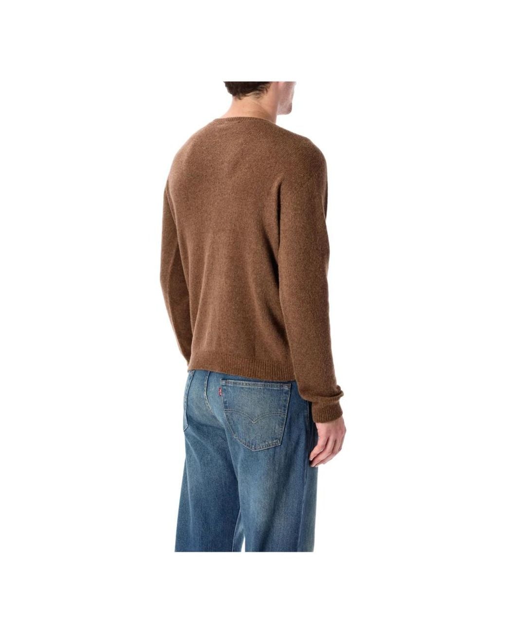 Roberto Collina Brown Round-Neck Knitwear for men