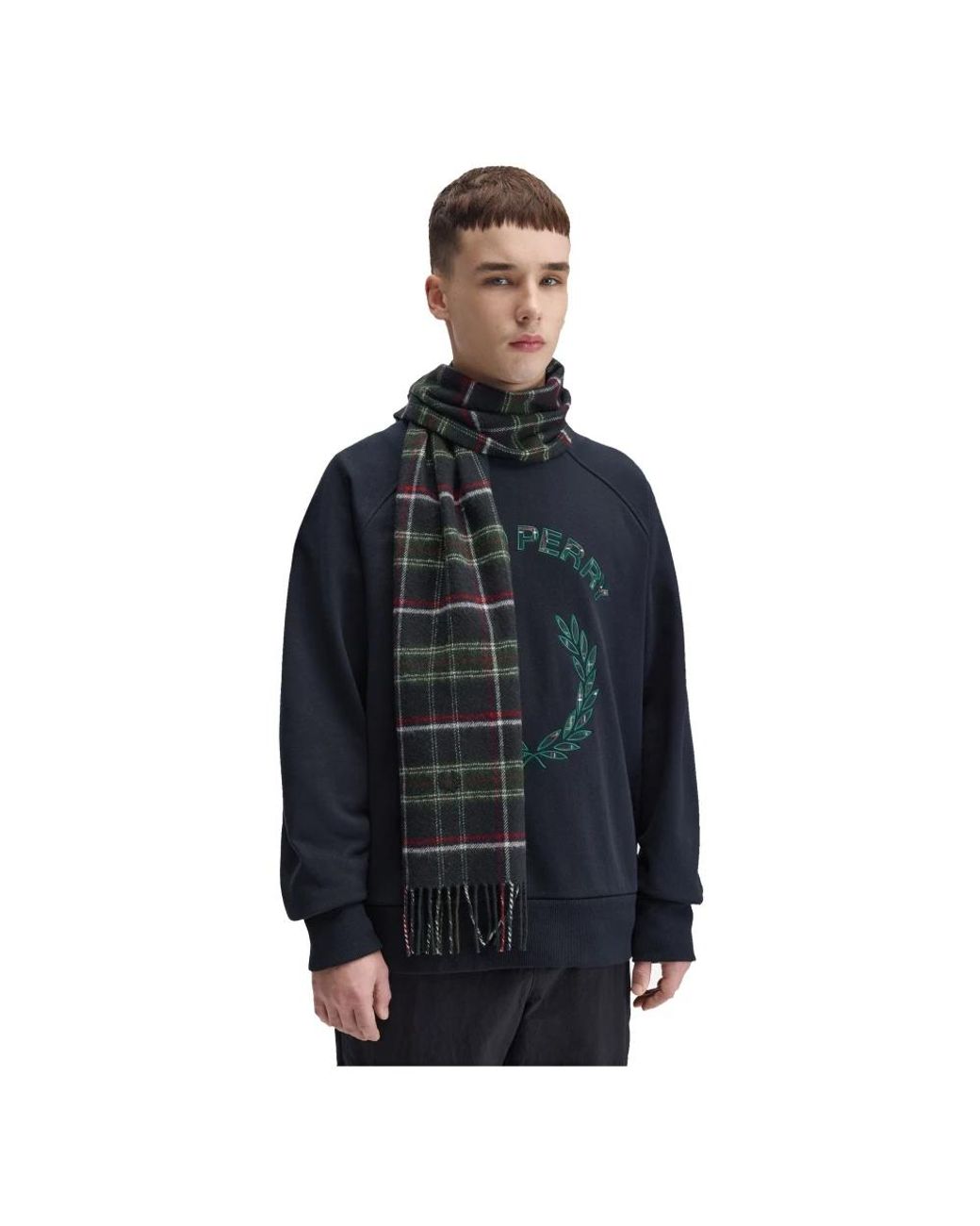 Winter Scarves di Fred Perry in Black da Uomo