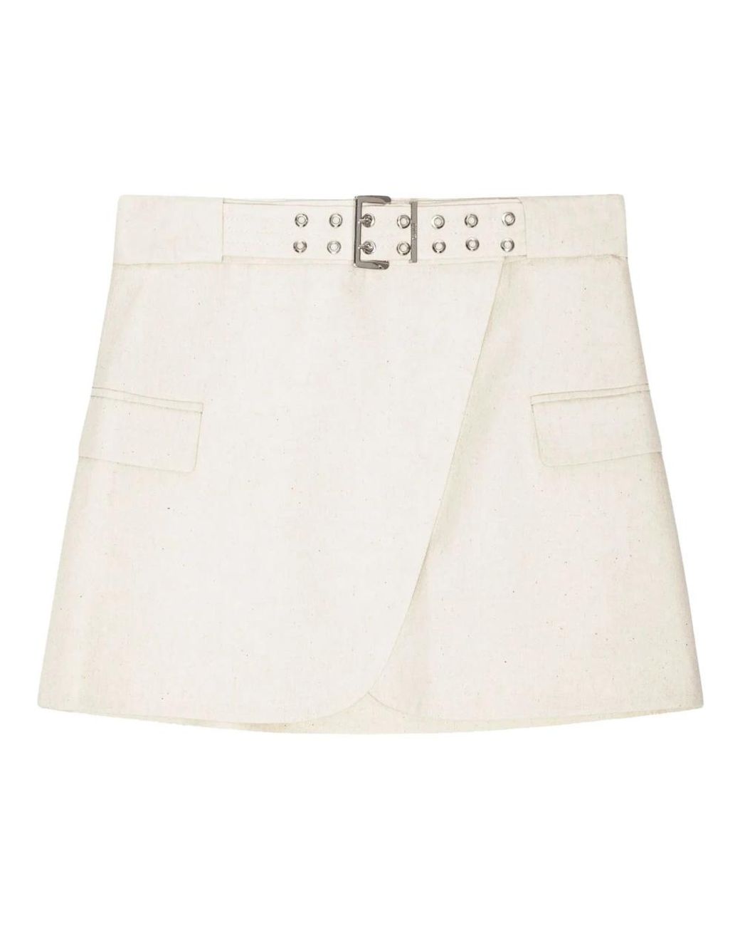 Ganni White Short Skirts