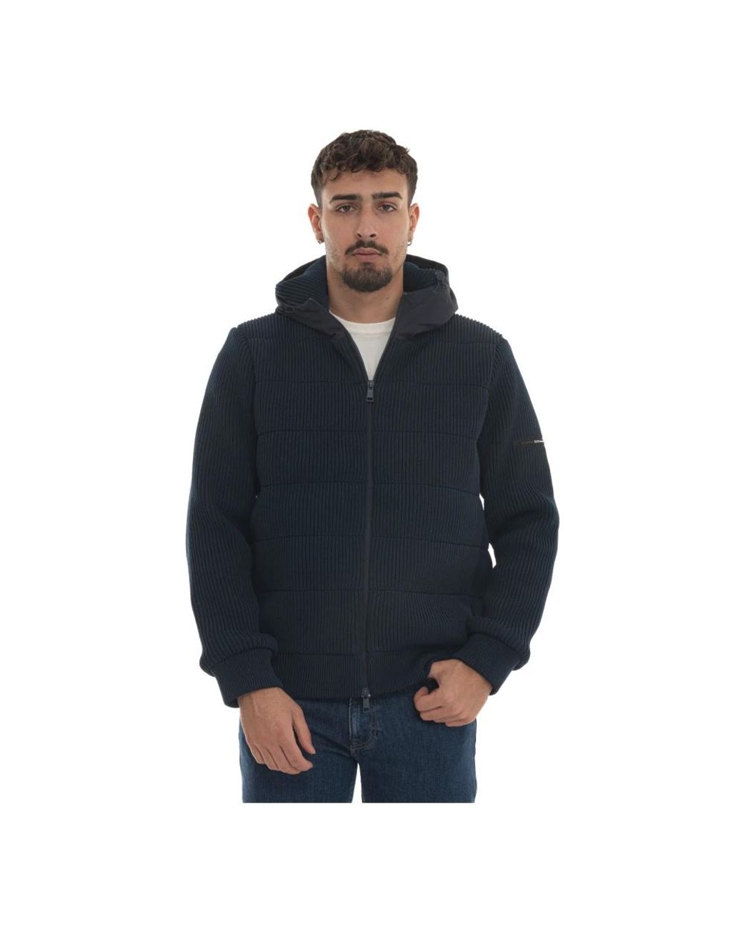 EA7 Blue Bomber Jackets for men