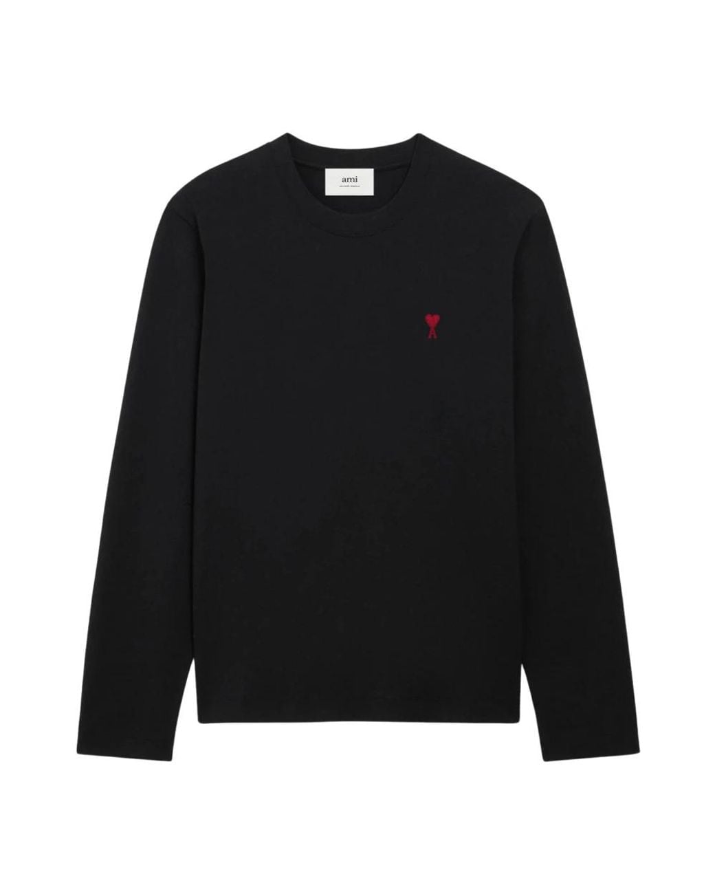 AMI Black Long Sleeve Tops for men
