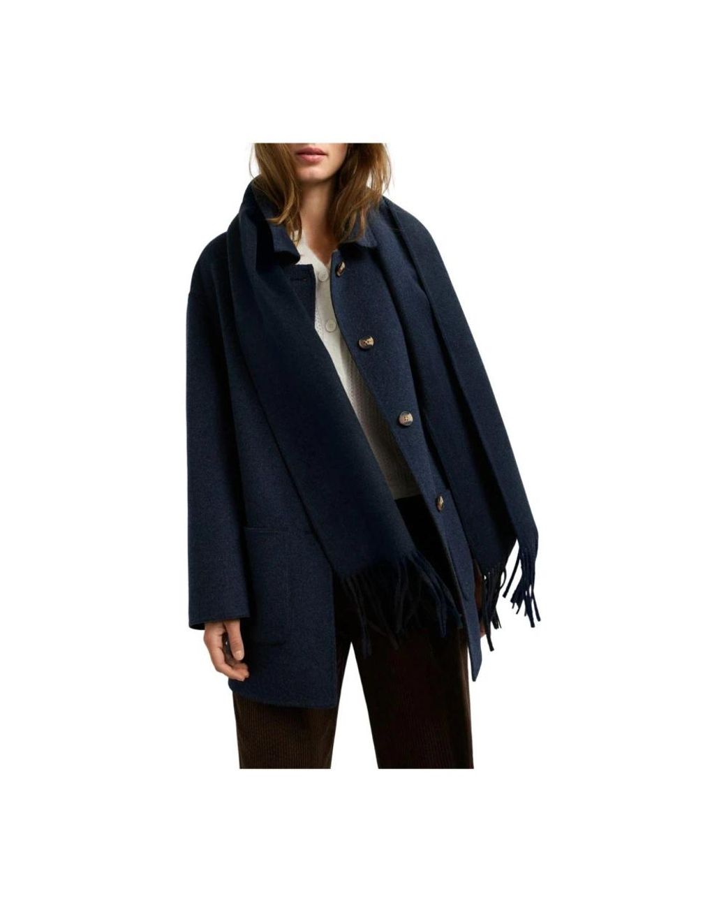 Pepe Jeans Blue Single-Breasted Coats