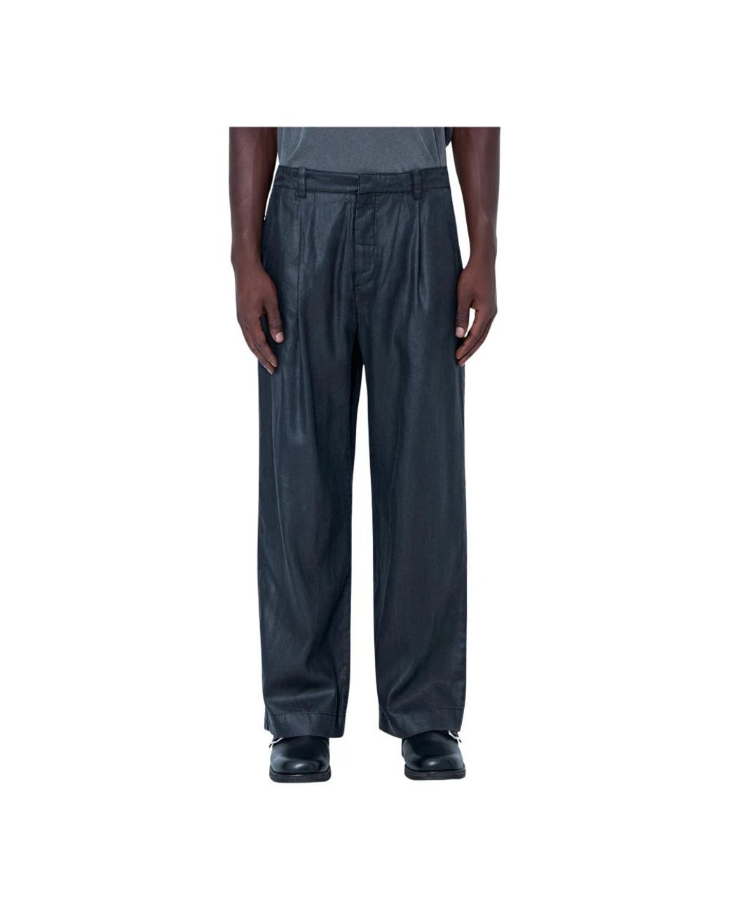 Our Legacy Blue Wide Trousers for men