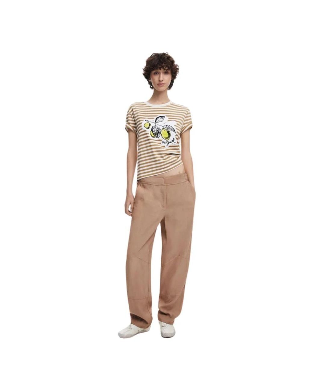 Desigual Natural Tapered Trousers