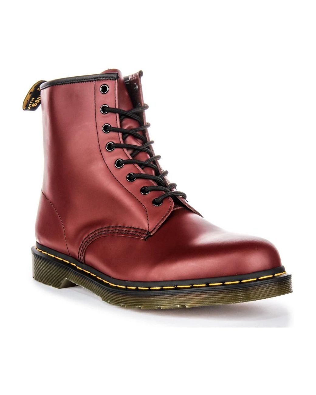 Dr. Martens Red Lace-Up Boots for men