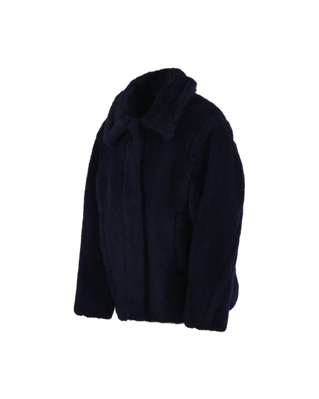 Max Mara Blue Faux Fur & Shearling Jackets