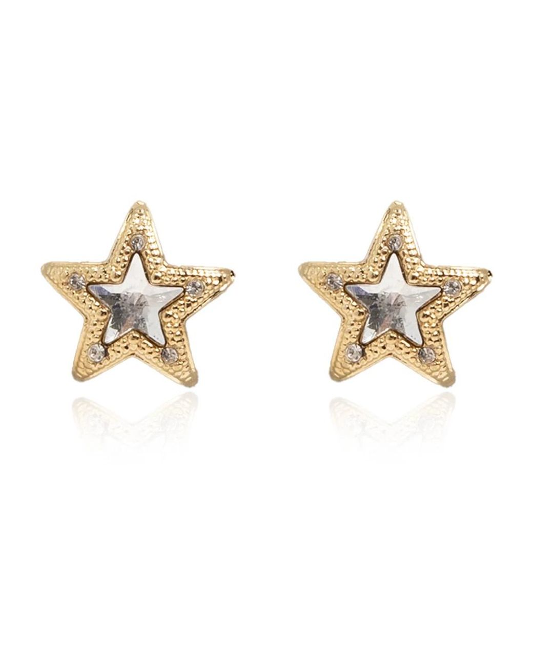 Jimmy Choo Metallic Jc Star Studs