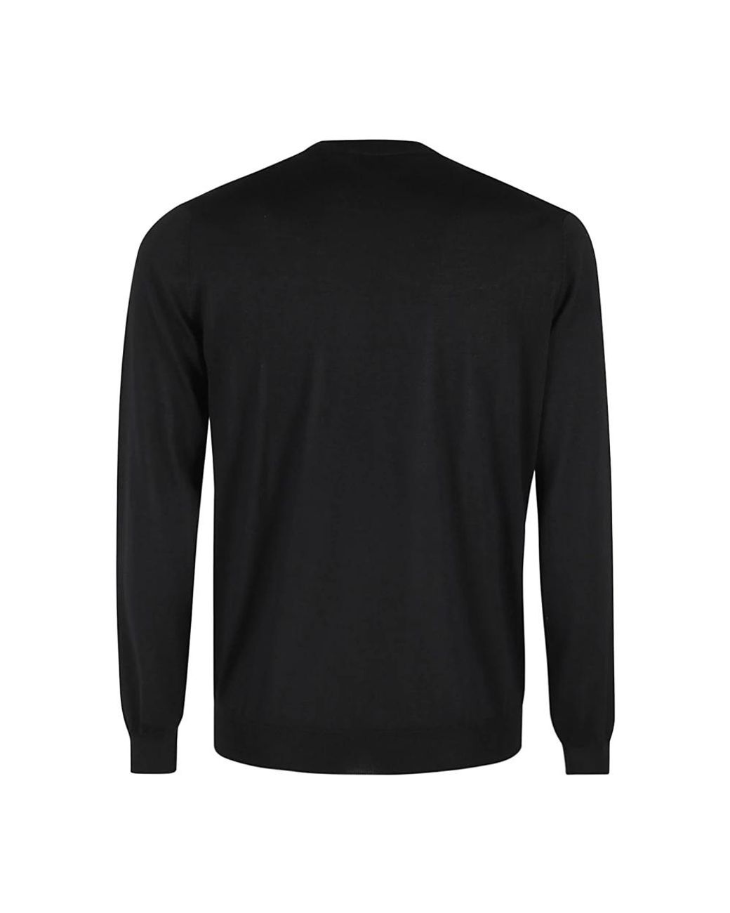 FILIPPO DE LAURENTIIS Black Round-Neck Knitwear for men