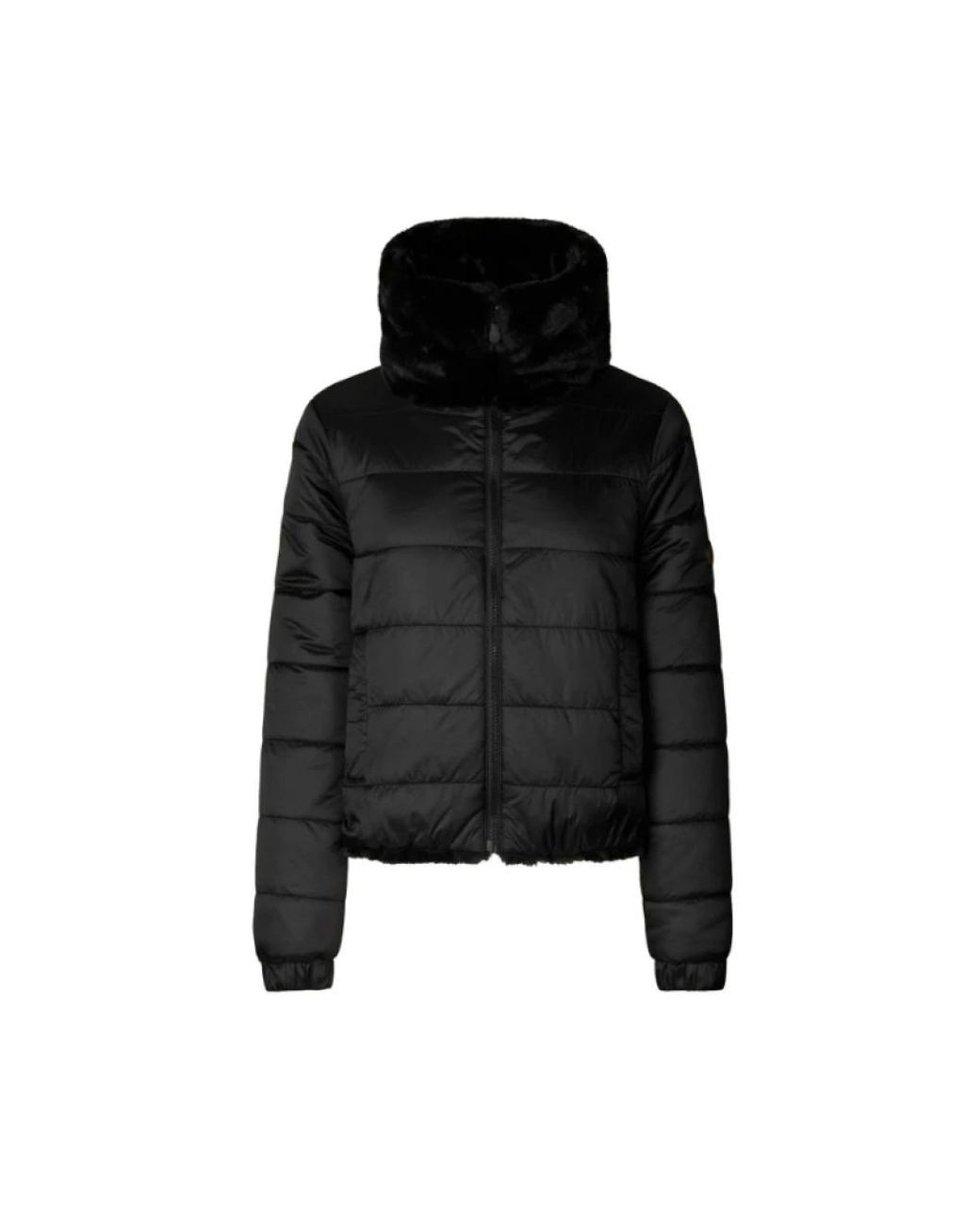Save The Duck Black Faux Fur & Shearling Jackets