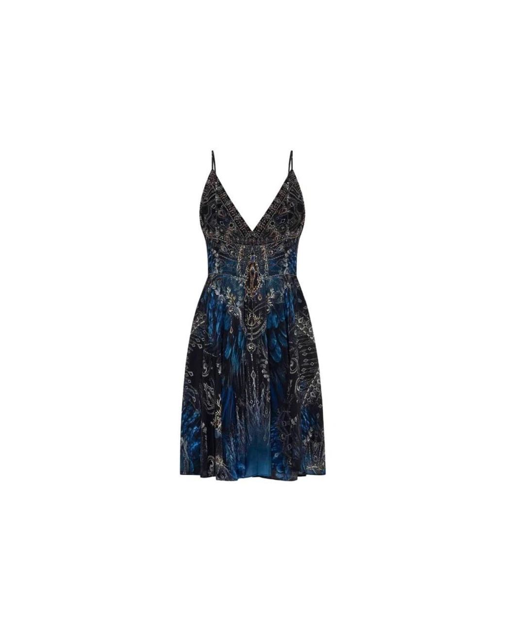 Camilla Blue Short Dresses