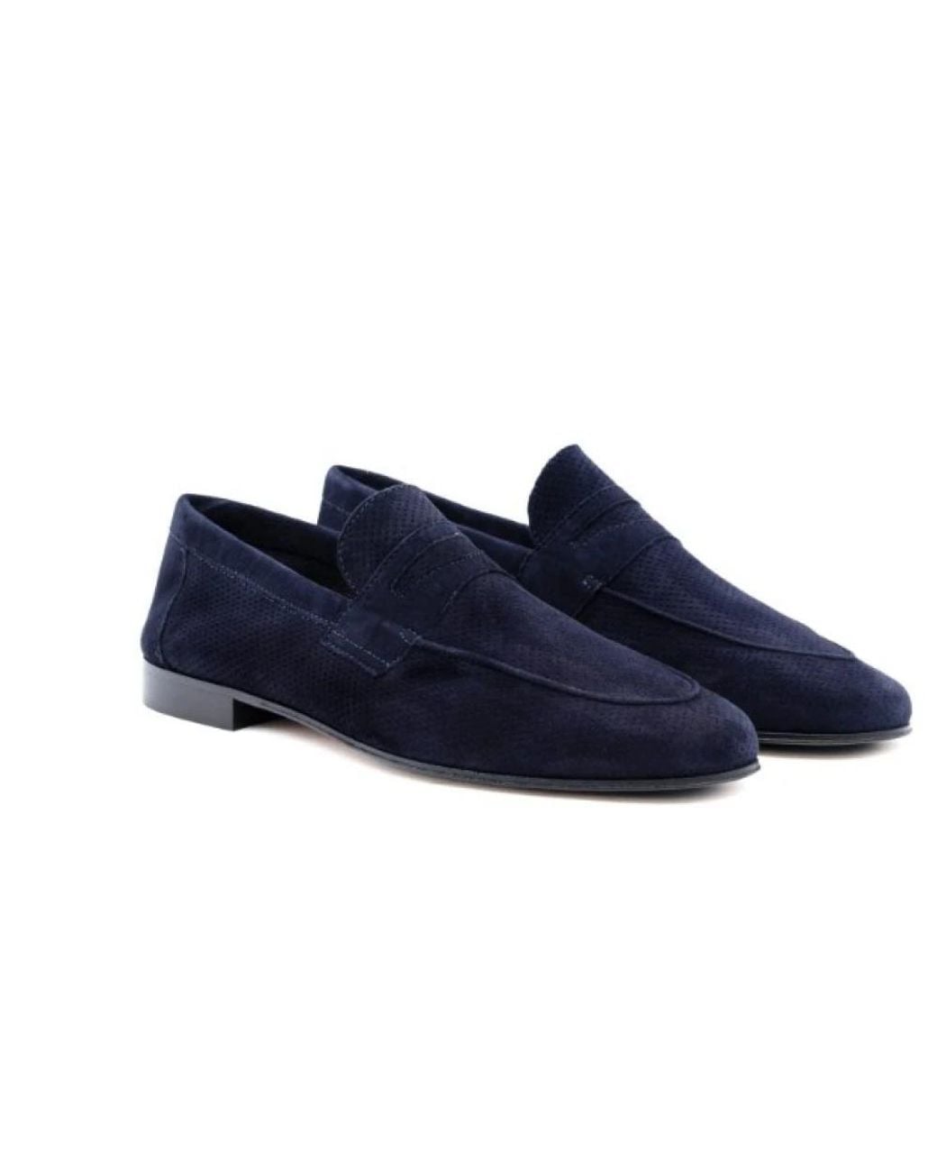 Antica Cuoieria Blue Loafers for men