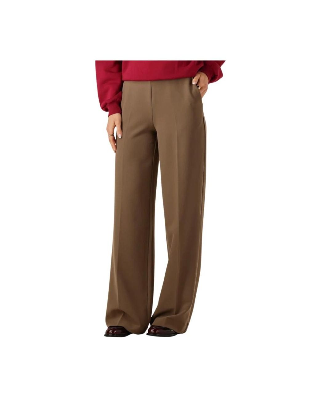 Modström Broeken ,Bruin ,Bruine Nelli Broek Voor Stijlvolle Vrouwen in het Brown